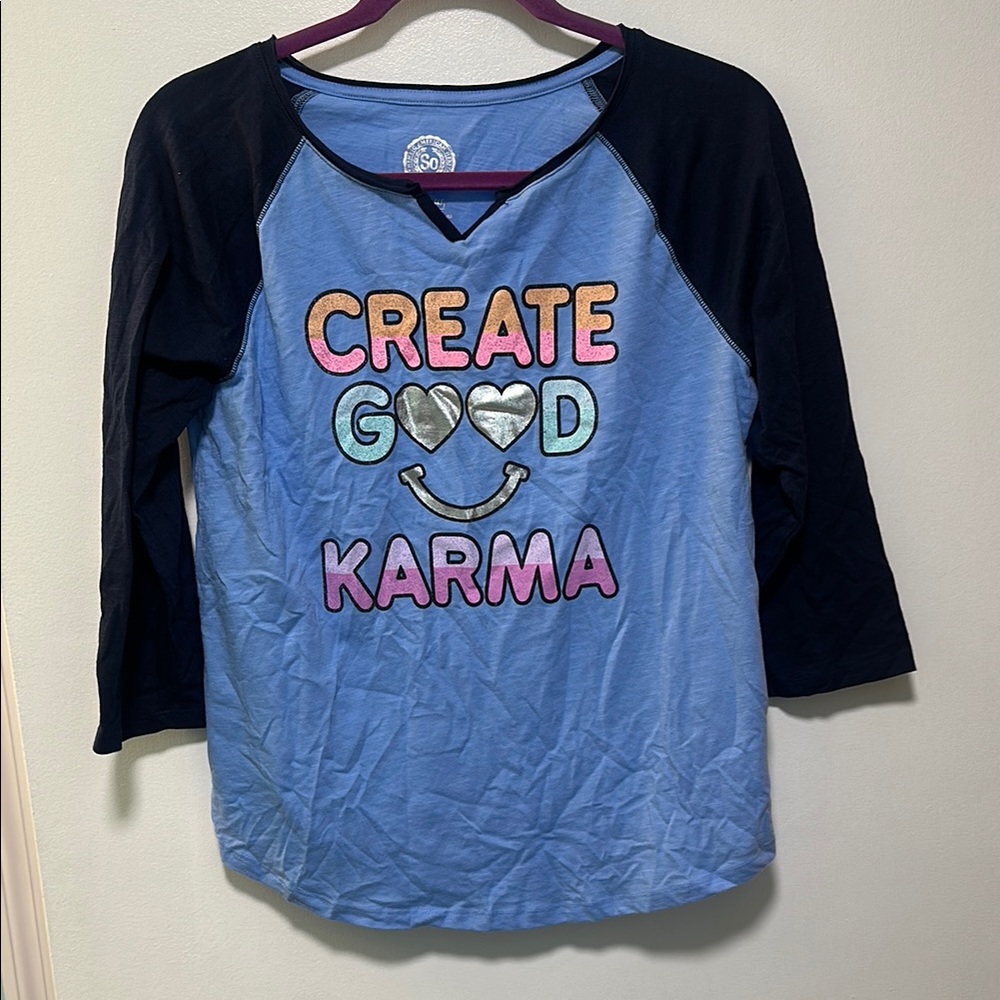 Girls 3/4 sleeve SO shirt size 16 plus